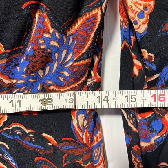 Whistles Black Ruby trailing bloom midi dress size 6 - Picture 10 of 11